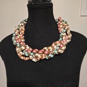 Chic Multicolor Ribbon Necklace
